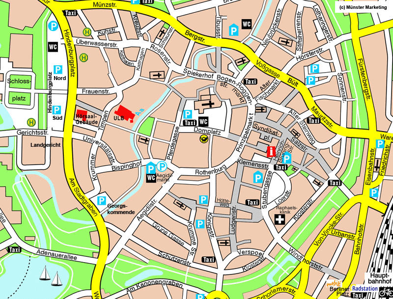 Innenstadtplan M&uuml;nster